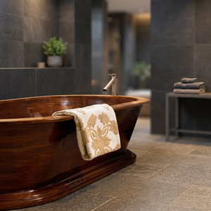 Baignoire double autoportante en cuivre – Durable et écologique - Product Image 1