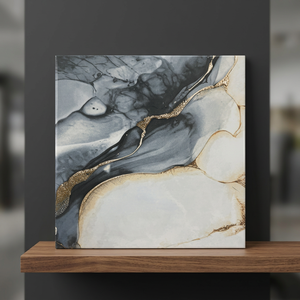 Carreaux de sol en céramique émaillée gris marbre granit 40x40cm 8mm, porcelaine, design d'intérieur - Product Image 2