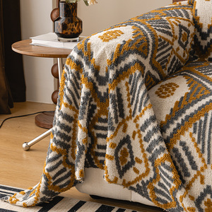 Pet <b>Sofa</b> Cover Geometric Pattern 145-185CM Anti-Cat Scratch Full Coverage <b>Sofa</b> <b>Protector</b> - Product Image 3