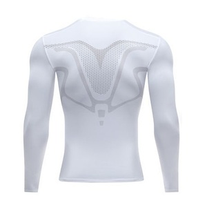 Chemise compressée <span class=keywords><strong>T</strong></span>-<span class=keywords><strong>shirt</strong></span> à manches longues pour <span class=keywords><strong>homme</strong></span> Couche de base Fitness Workout Vêtements de sport à séchage rapide - Product Image 4