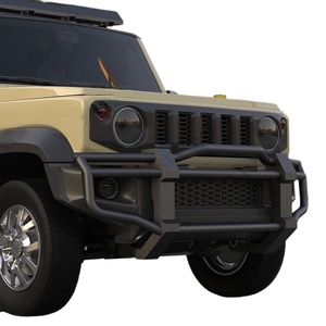 Paraurti Anteriore e Posteriore in Acciaio Nero Resistente per Fuoristrada 4x4, Accessori per <span class=keywords><strong>Jimny</strong></span> JB74 - Product Image 6