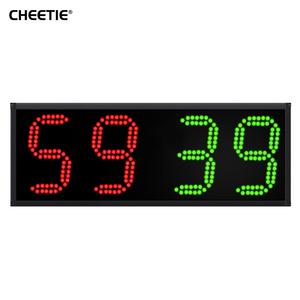 CHEETIE <span class=keywords><strong>Reloj</strong></span> Cronómetro Digital LED Verde de 4 Dígitos y 6 Pulgadas, Resistente al Agua IP43, para Exteriores, con Control Remoto, OEM, 5 Años de Garantía - Product Image 3