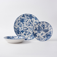 Vente en gros d'assiettes en céramique écologiques de style japonais Design classique Ustensiles en porcelaine pour la maison Hôtels Vaisselle