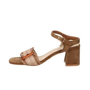 Sandales à talons pour femmes Gold & Gold, couleur marron, talon de 5,5 cm, taille 35 - Product Image 1