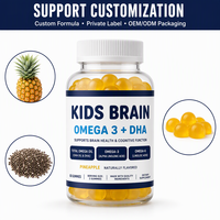 Gummies DHA Oméga de Haute Qualité Antioxydants Mélange Personnalisé de Oméga Marque Privée Service OEM ODM Certifié HACCP NSF GMP ISO