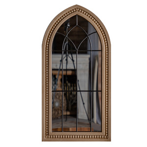 Espejo de Madera con Forma de Arco, Hecho a Mano, Vintage, Decorativo, para Boda, Entrada del Hogar, Espejo de Pared, Estilo Shabby Chic, 1 Pieza - Product Image 5