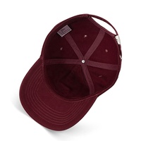 Venta al por mayor personalizado 6 paneles 100% algodón liso bordado letra NY gorra de béisbol sin estructura ajustable papá sombrero