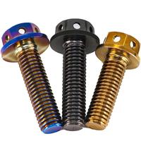 Boulons en titane Vis à tête à bride Torx avec trous Boulon à tête hexagonale Vis plaquées titane Boulon