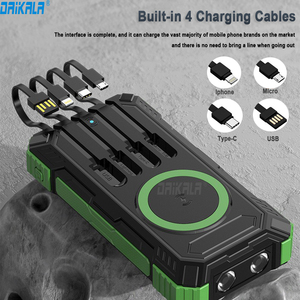 Power Bank Solare da 20000mAh con Quattro Cavi Integrati, <span class=keywords><strong>Ricarica</strong></span> Wireless Magnetica 15W e <span class=keywords><strong>Ricarica</strong></span> Rapida PD22.5W - Product Image 6