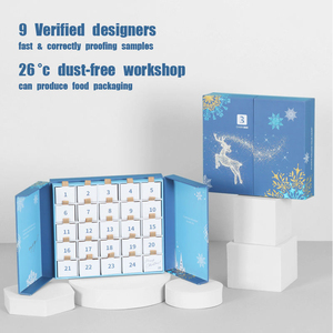 Boîte <span class=keywords><strong>de</strong></span> <span class=keywords><strong>calendrier</strong></span> <span class=keywords><strong>de</strong></span> <span class=keywords><strong>l</strong></span>'<span class=keywords><strong>avent</strong></span> en papier <span class=keywords><strong>de</strong></span> luxe vide, faite à la main, écologique, avec logo personnalisé, recyclable, en forme <span class=keywords><strong>de</strong></span> <span class=keywords><strong>livre</strong></span>, 24 jours, emballage cadeau <span class=keywords><strong>de</strong></span> Noë<span class=keywords><strong>l</strong></span> - Product Image 2