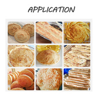 Four à pain électrique à gaz rotatif commercial pour la fabrication de naan plat, chapati libanais, roti arabe, pain pita
