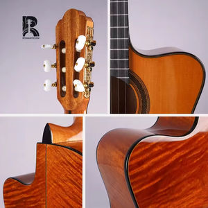 ZY-STC06 qualité <span class=keywords><strong>Flamenco</strong></span> espagnol classique 4/4 taille solide basse guitare 39 pouces Phoenix bois palissandre érable dos/côté ébène OEM - Product Image 4