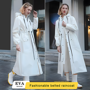 جودة عالية إيفا مقاومة للماء طويلة رداء المطر الكبار أنشطة المشي لمسافات طويلة التخييم - Product Image 2