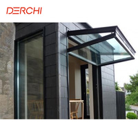 Fenêtre pliante verticale en aluminium, fenêtre à double battant, fenêtres en verre pliantes