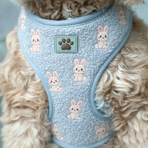 Conjunto de Correa y Arnés Ajustable Bordado Personalizado OEM, Collares y Correas para Mascotas, Conjunto de Arnés de Lujo para Perros - Product Image 5