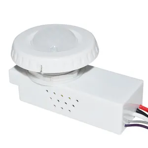 Peredupan cahaya tahan air 360 kecil mini luar ruangan pir inframerah sensor gerak led ip65 untuk lampu jalan