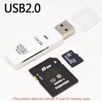 Lector de tarjetas 2 en 1 USB 3,0/2,0, lector de tarjetas micro sd, adaptador usb, lector de tarjetas de alta velocidad, tarjeta de memoria TF para PC, accesorios para ordenador portátil