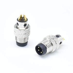 Conector Circular M12 A de 4 Pines, Macho y Hembra, Blindado, Impermeable IP67, Tipo Soldadura, Conector Industrial - Product Image 3