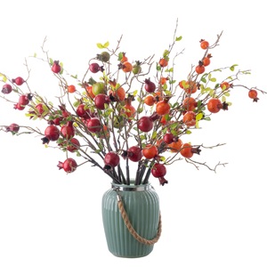 CallaFloral Ramas Artificiales de Granada en Color Rojo Anaranjado de Espuma para Decoración Interior del Hogar - Product Image 5