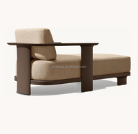 Ensemble de meubles d'extérieur Dune chaise en aluminium Mobilier de jardin contemporain de luxe en métal Canapé haut de gamme