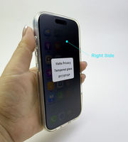 Protection d'écran mate de haute qualité pour téléphone 17 9h anti-espion anti-rayures