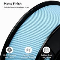 Filament PLA mat 1,75 mm 1 kg, surface lisse à faible brillance, précision dimensionnelle ±0,02 mm pour imprimantes 3D FDM