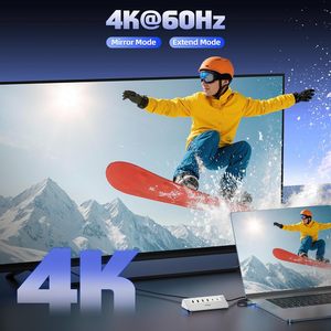 Hub USB-C de 9 Puertos 4K para PD 100W, Aluminio, 2 USB 3.2, 2 USB 2.0, Lector de Tarjetas SD/TF para Laptops/iPad/<span class=keywords><strong>iPhone</strong></span> 17/<span class=keywords><strong>MacBook</strong></span> - Product Image 4