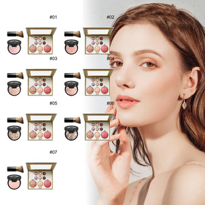 Set Cosmetico per il Trucco del Viso, Kit Regalo Multifunzionale con <span class=keywords><strong>Palette</strong></span> per Illuminante, Ombretto, Blush e Contouring - Product Image 5