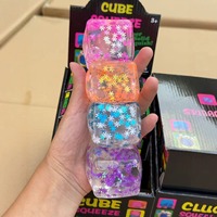 Jouet promotionnel cube de neige 5,5 cm, jouet anti-stress en viscose, pendentif pour garçons et filles, jouet tendance, cadeau