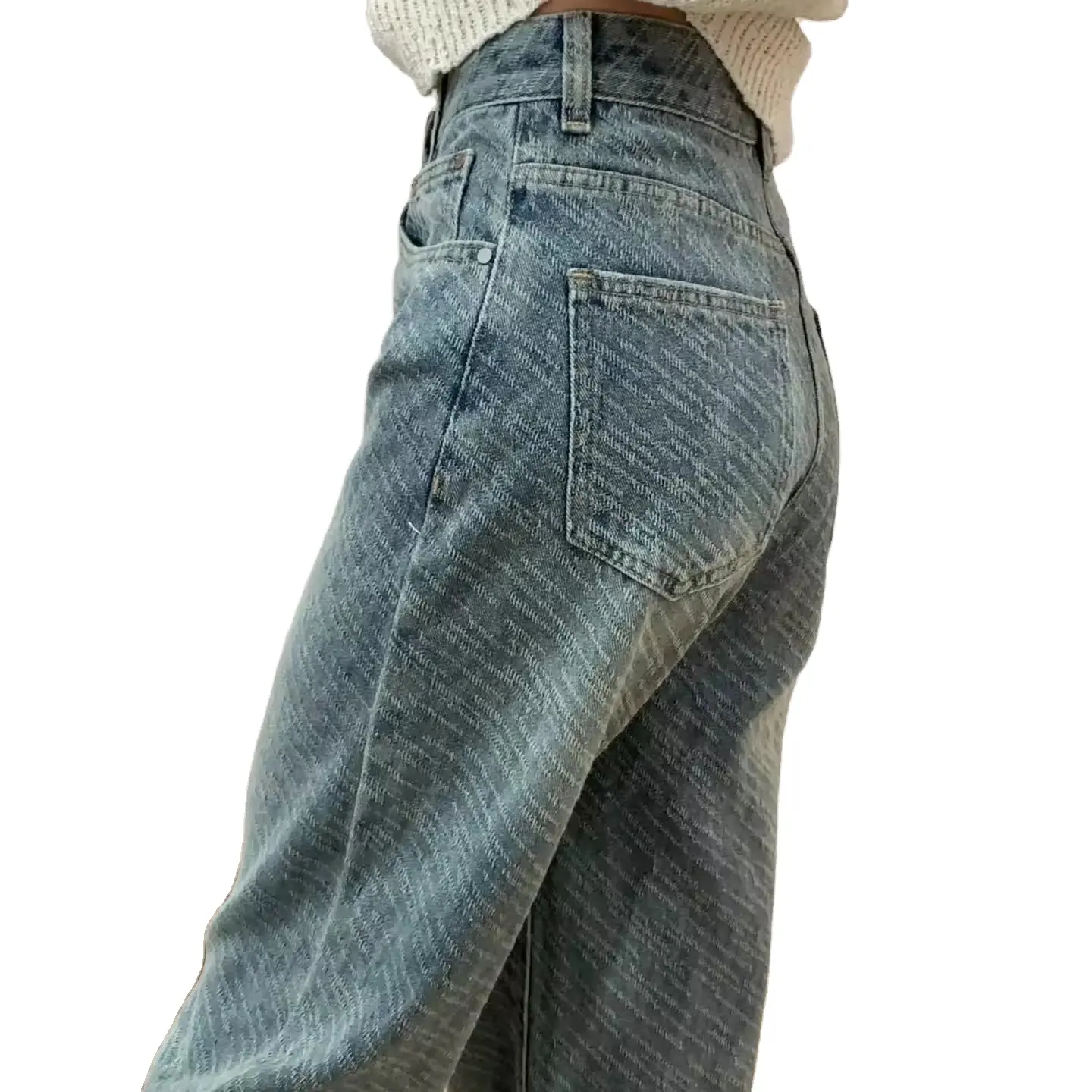 Streetwear in Jeans Jeans donna moda coreana in denim Y2k abiti Vintage pantaloni da donna a gamba dritta donna a vita alta 2024