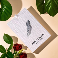 Logo imprimé personnalisé Eco Hot étiquettes de texture spéciale de luxe à suspendre étiquettes de logo étiquettes volantes de vêtements