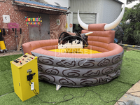 Taureau mécanique gonflable, équipement d'amusement interactif, taureau de rodéo, sensations fortes de rodéo, plaisir pour tous les âges