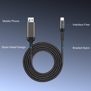 Cable <span class=keywords><strong>DP</strong></span> <span class=keywords><strong>1.2</strong></span> de Fábrica OEM, 4K 60hz, Cable de Alta Velocidad Tipo C <span class=keywords><strong>a</strong></span> <span class=keywords><strong>DP</strong></span> - Product Image 2