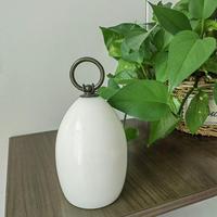 Butée de porte décorative en marbre véritable, faite à la main, multicolore, design Art Déco, forme ovale, 2,04 kg, décoration d'intérieur, cadeau, marque JINXING