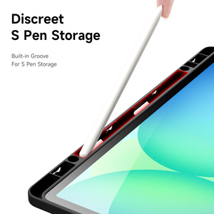 Wholesale of <b>tablet</b> protective cases suitable for Samsung Tab S10 FE Plus transparent <b>tablet</b> protective case with detachable <b>pen</b> - Product Image 4