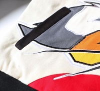 Vente en gros logo OEM Veste de moto en coton grande taille avec broderie personnalisée pour le vol