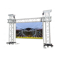 Estructura de aluminio para iluminación de escenarios, tipo poste, para cabina de DJ