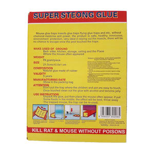 Trampas de pegamento <span class=keywords><strong>para</strong></span> ratón con adherencia mejorada, tablero de almohadilla adhesiva de serpiente de rata <span class=keywords><strong>para</strong></span> casa interior al aire libre, fácil de configurar - Product Image 4