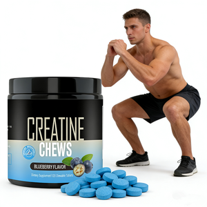 ครีเอทีนแบบเคี้ยวฉลากส่วนตัว ครีเอทีนเคี้ยวได้ 120 เม็ด อาหารเสริมสำหรับนักกีฬา รับผลิตแบบ OEM - Product Image 2