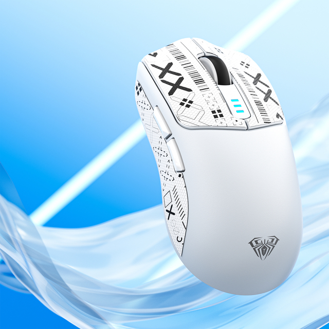 AULA SC580 Custom Logo RGB Mute Gaming Mouse 2.4GHz Rechargeable USB Wireless Computer Mouse Optical for Laptop Computer