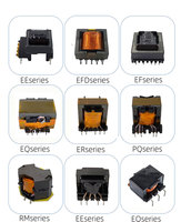 Trafo Frekuensi Tinggi Inti Ferit Custom EE55 24V 48V 110V 220V untuk PCB Mount SMPS, Trafo untuk Catu Daya Inverter Surya