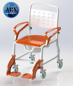 접이식 경량 변기 의자 휠체어 목욕 의자 2024 에서 가장 뜨거운 판매 ARY 의료 3-IN-1 플라스틱 Ce 수락 OEM 클래스 I - Product Image 5