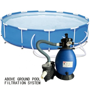 Système de piscine hors sol avec filtre à sable de 13 pouces et pompe de piscine, ensemble de piscine hors sol 4 voies - Product Image 5