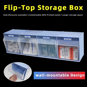Stackable Medical Tilt Out <strong>Bins</strong> ABS <strong>Plastic</strong> Wall-mounted clear Tip Out <strong>Bins</strong> for Hospital Dental Pharmacy <strong>Storage</strong> Use - Product Image 4