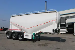 Top Factory V-Type Bulk Cement Tank Truck Trailer 50 Ton Strength Steel Dry Bulk Cement Tanker Semi Trailer