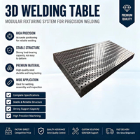 Table de soudage flexible 3D D28 avec composants de positionnement, ensemble de plateformes de soudage modulaires nitrurées