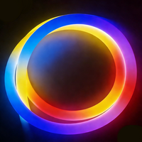 Tube lumineux SPI Chasing RGB 25mm 360 ° Éclairage 3D flexible SK6812, bande néon RGB colorée, application/télécommande pour la décoration de bar/discothèque