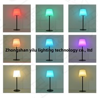 Lampe de table sans fil rechargeable à l'énergie solaire, lumière ambiante LED à intensité réglable par toucher pour chambre à coucher, chevet, camping, jardin, patio, charge USB