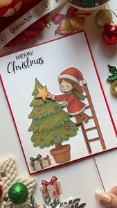 Pequeños adornos colgantes de Navidad, adornos y decoraciones para árboles de Navidad, y tarjetas navideñas. - Product Image 2