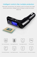Nouvellement annonce G7 voiture lecteur audio MP3 BT Kit de voiture transmetteur FM sans fil Aux appels mains libres chargeur de téléphone USB